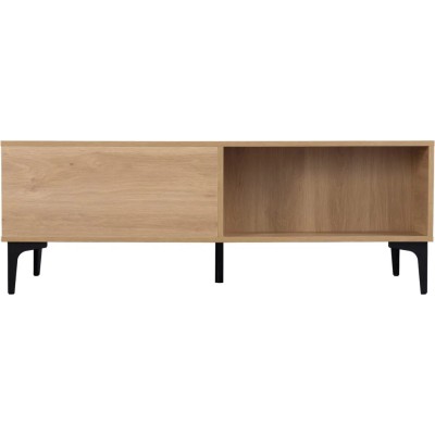 Miami 2 Drawer Coffee Table - Oak Effect/Black