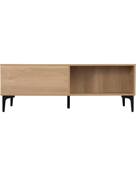 Miami 2 Drawer Coffee Table - Oak Effect/Black