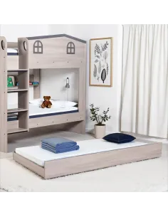 Hector Trundle Bed - Ash Grey