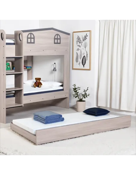 Hector Trundle Bed - Ash Grey