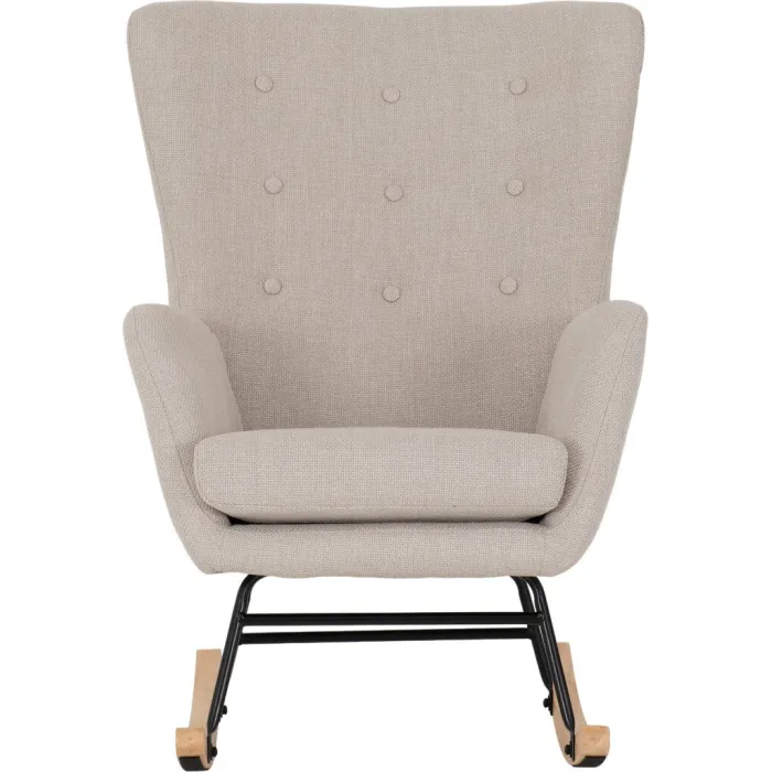 Hayden Rocking Chair - Beige Fabric