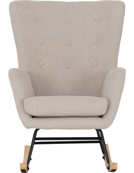 Hayden Rocking Chair - Beige Fabric