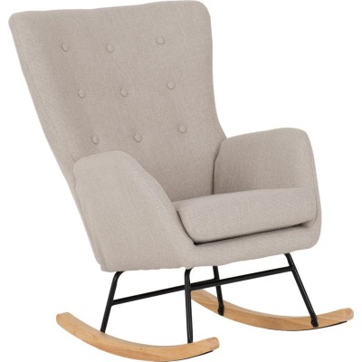 Hayden Rocking Chair - Beige Fabric