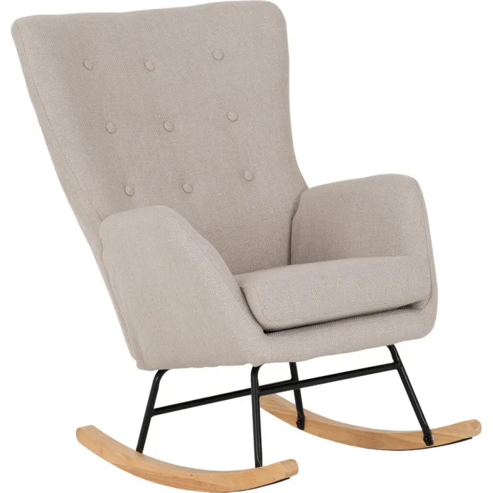 Hayden Rocking Chair - Beige Fabric