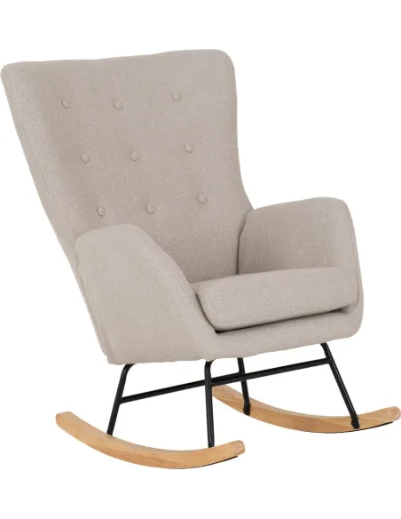 Hayden Rocking Chair - Beige Fabric