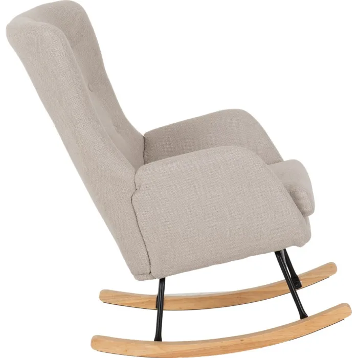 Hayden Rocking Chair - Beige Fabric