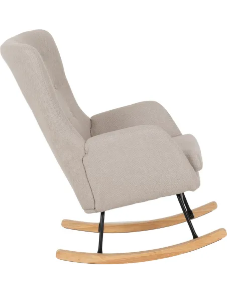 Hayden Rocking Chair - Beige Fabric