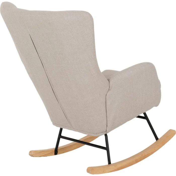 Hayden Rocking Chair - Beige Fabric