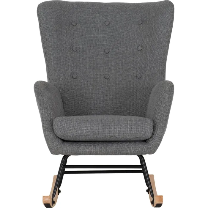 Hayden Rocking Chair - Dark Grey Fabric