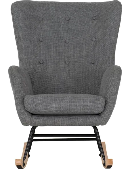 Hayden Rocking Chair - Dark Grey Fabric