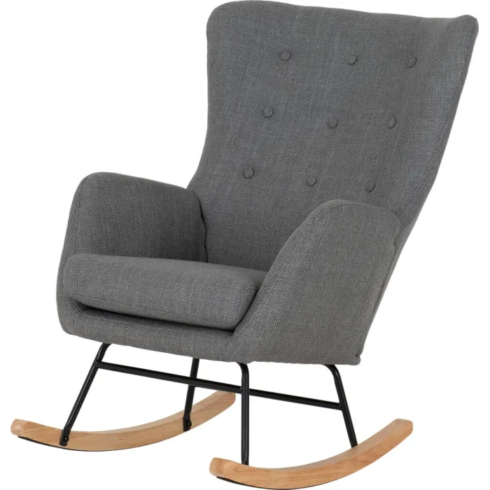 Hayden Rocking Chair - Dark Grey Fabric
