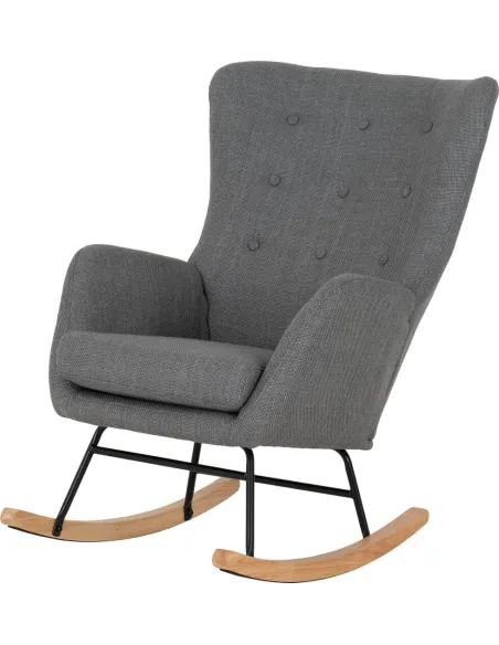 Hayden Rocking Chair - Dark Grey Fabric