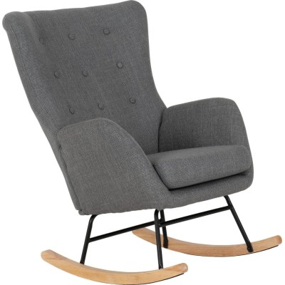 Hayden Rocking Chair - Dark Grey Fabric