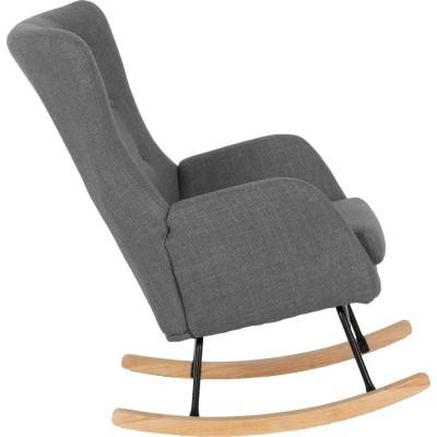 Hayden Rocking Chair - Dark Grey Fabric