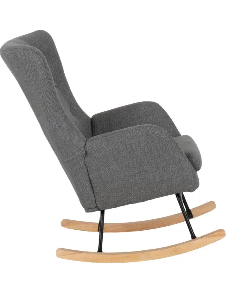 Hayden Rocking Chair - Dark Grey Fabric