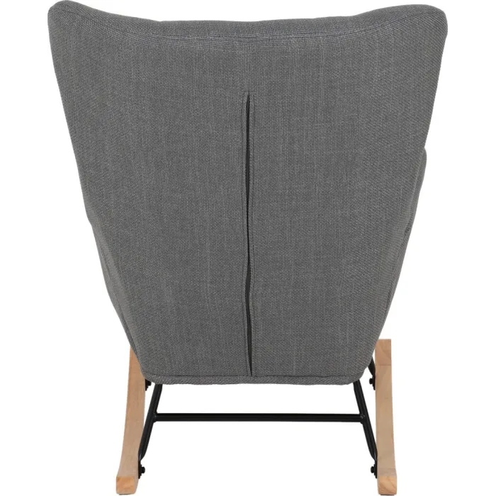 Hayden Rocking Chair - Dark Grey Fabric