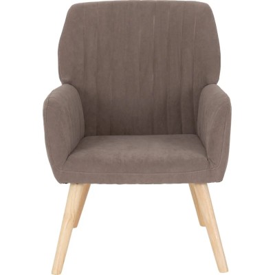 Jordan Occasional Chair - Brown Velvet Fabric