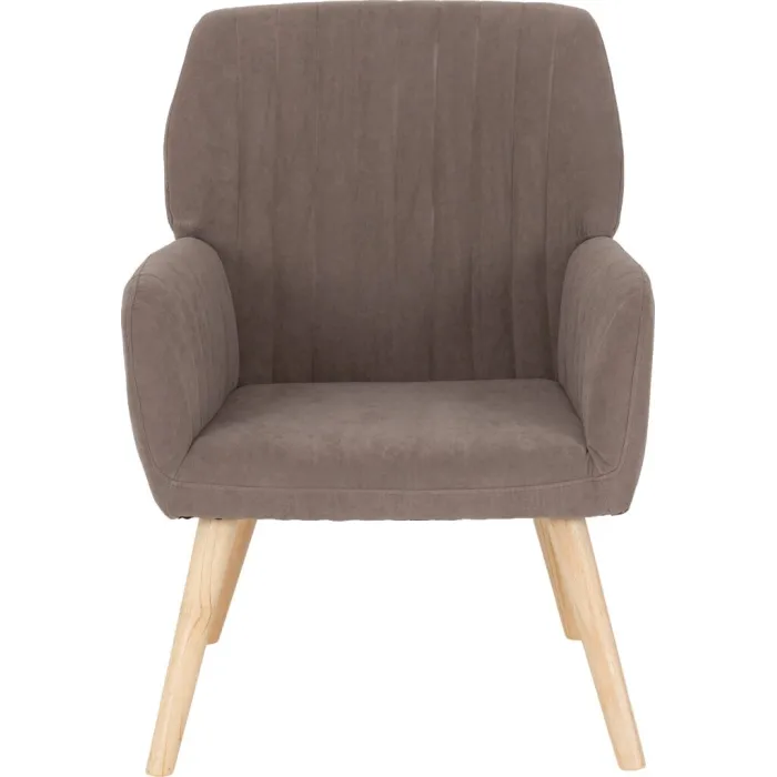 Jordan Occasional Chair - Brown Velvet Fabric