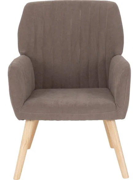 Jordan Occasional Chair - Brown Velvet Fabric