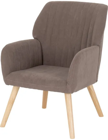 Jordan Occasional Chair - Brown Velvet Fabric