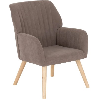 Jordan Occasional Chair - Brown Velvet Fabric