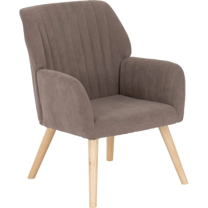 Jordan Occasional Chair - Brown Velvet Fabric