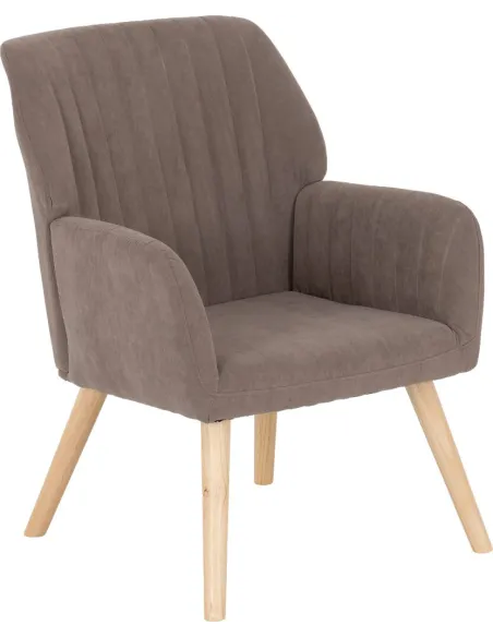 Jordan Occasional Chair - Brown Velvet Fabric