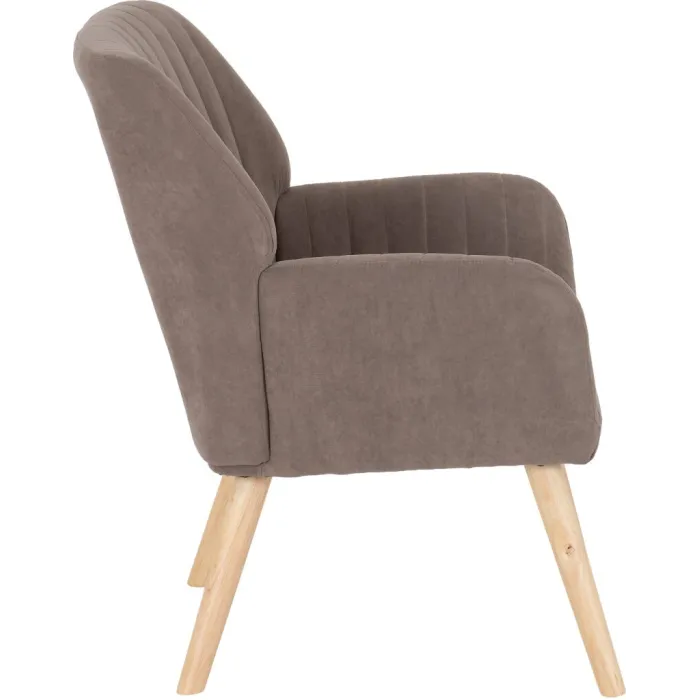 Jordan Occasional Chair - Brown Velvet Fabric