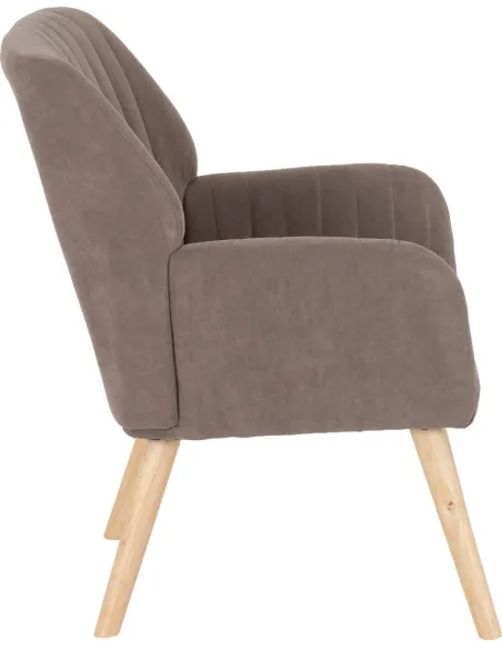 Jordan Occasional Chair - Brown Velvet Fabric