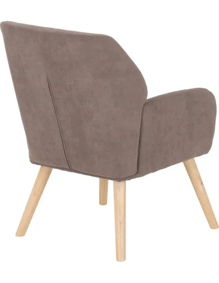 Jordan Occasional Chair - Brown Velvet Fabric