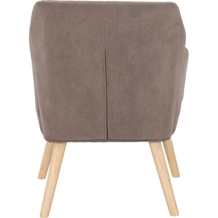 Jordan Occasional Chair - Brown Velvet Fabric