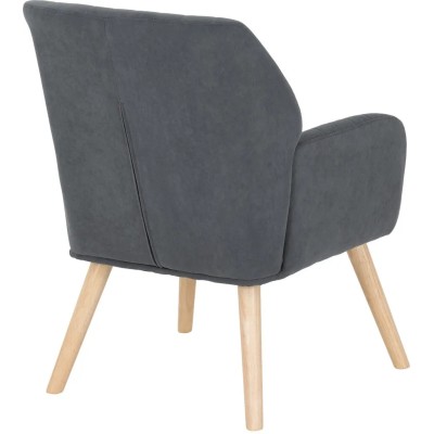 Jordan Occasional Chair - Dark Grey Velvet Fabric