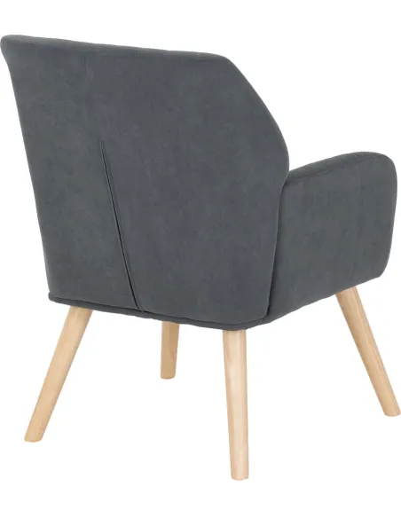 Jordan Occasional Chair - Dark Grey Velvet Fabric