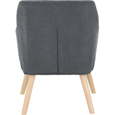 Jordan Occasional Chair - Dark Grey Velvet Fabric