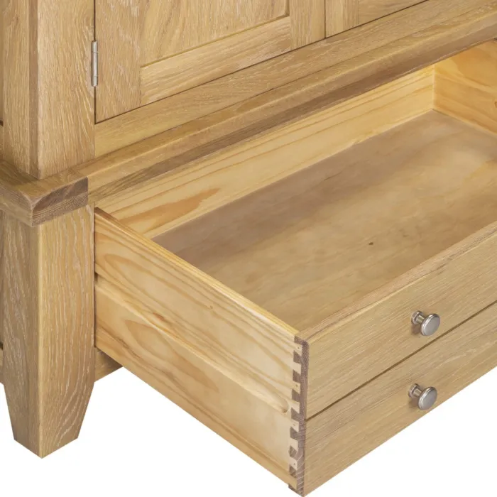 Windsor 3 Door 2 Drawer Wardrobe - Natural Oak