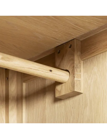 Windsor 3 Door 2 Drawer Wardrobe - Natural Oak