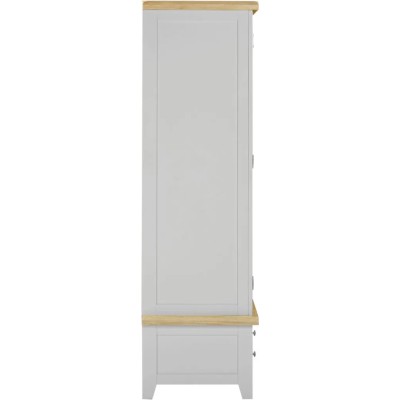 Windsor 3 Door 2 Drawer Wardrobe - Pebble Grey/Oak