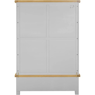 Windsor 3 Door 2 Drawer Wardrobe - Pebble Grey/Oak
