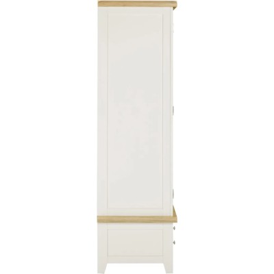 Windsor 3 Door 2 Drawer Wardrobe - Ivory/Oak