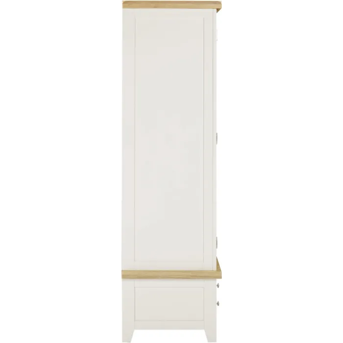 Windsor 3 Door 2 Drawer Wardrobe - Ivory/Oak