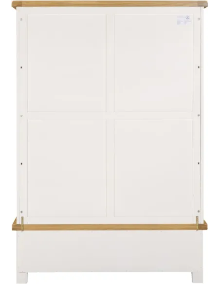 Windsor 3 Door 2 Drawer Wardrobe - Ivory/Oak