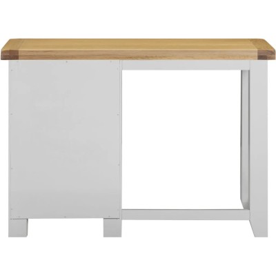 Windsor 3 Drawer Dressing Table Set - Pebble Grey/Oak/Oat Fabric