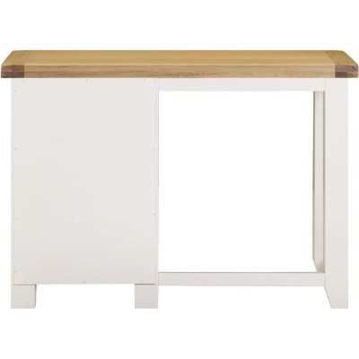 Windsor 3 Drawer Dressing Table And Mirror - Ivory/Oak