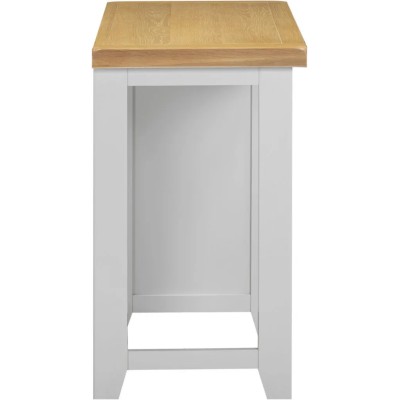 Windsor 3 Drawer Dressing Table And Mirror - Pebble Grey/Oak