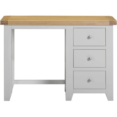 Windsor 3 Drawer Dressing Table - Pebble Grey/Oak