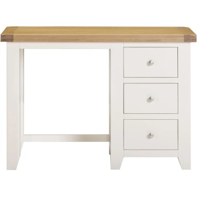 Windsor 3 Drawer Dressing Table - Ivory/Oak