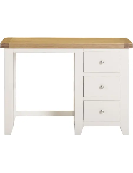 Windsor 3 Drawer Dressing Table - Ivory/Oak