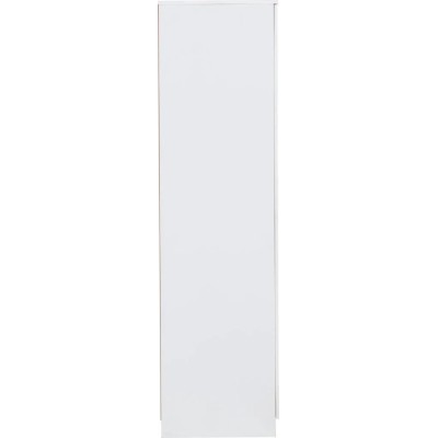 Dakota 3 Door 2 Drawer Mirrored Wardrobe - White