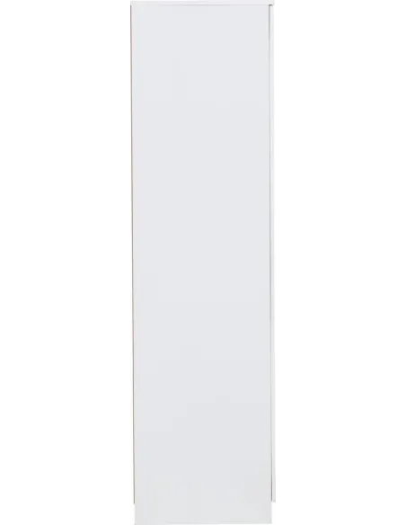 Dakota 3 Door 2 Drawer Mirrored Wardrobe - White