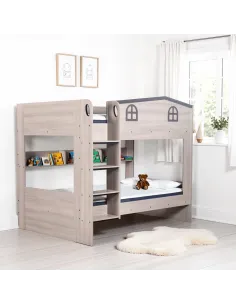Hector Small Double Bunk Bed - Ash Grey